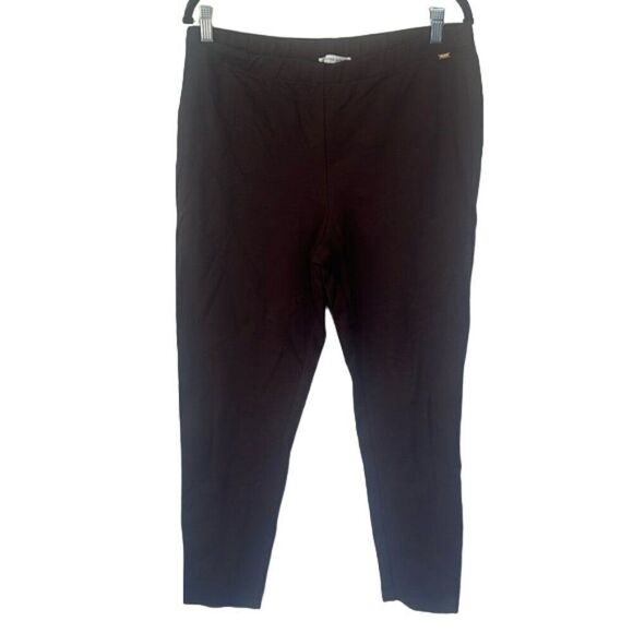 St. John Sport Ankle Crop Ponte Pants Brown Size Large NWOT - Picture 1 of 4